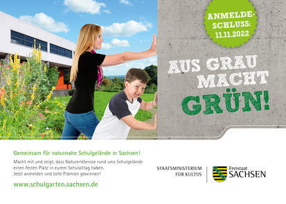 Plakat Wettbewerb "AUS GRAU MACHT GRÜN!"